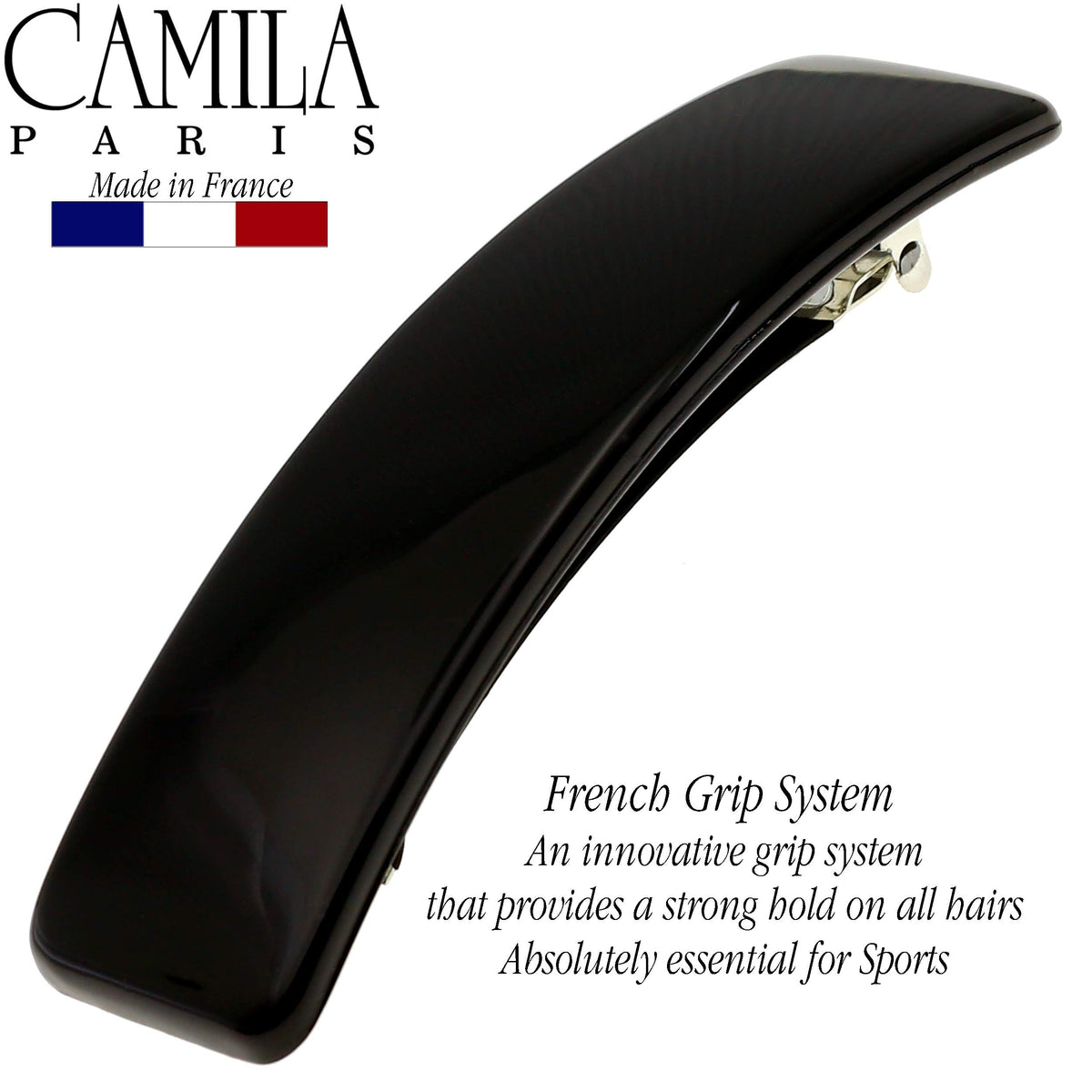 Camila Paris worn in hair half-up style demonstrating elegant look and comfortable hold