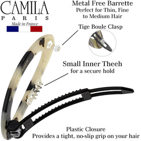 Camila Paris in hair side slide demonstrating secure no-slip hold