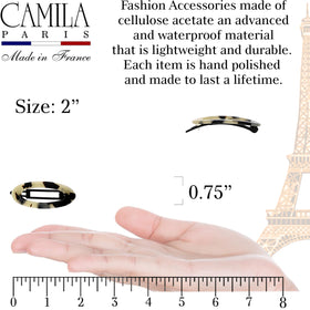 Camila Paris side profile highlighting metal-free closure and comfort