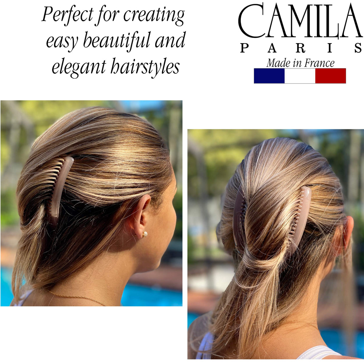 Camila Paris close-up of comb teeth detail for gentle, no-snag grip