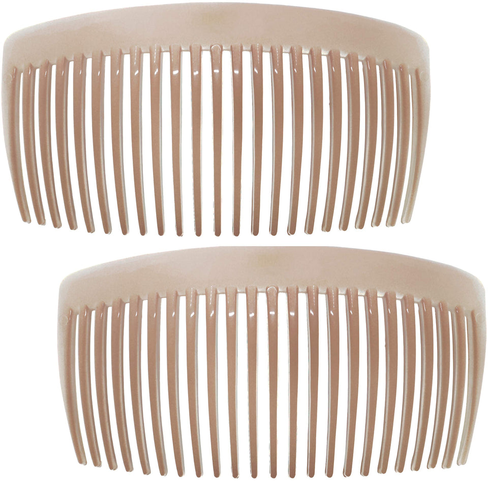 Camila Paris front packaging showing nude curved combs and secure hold
