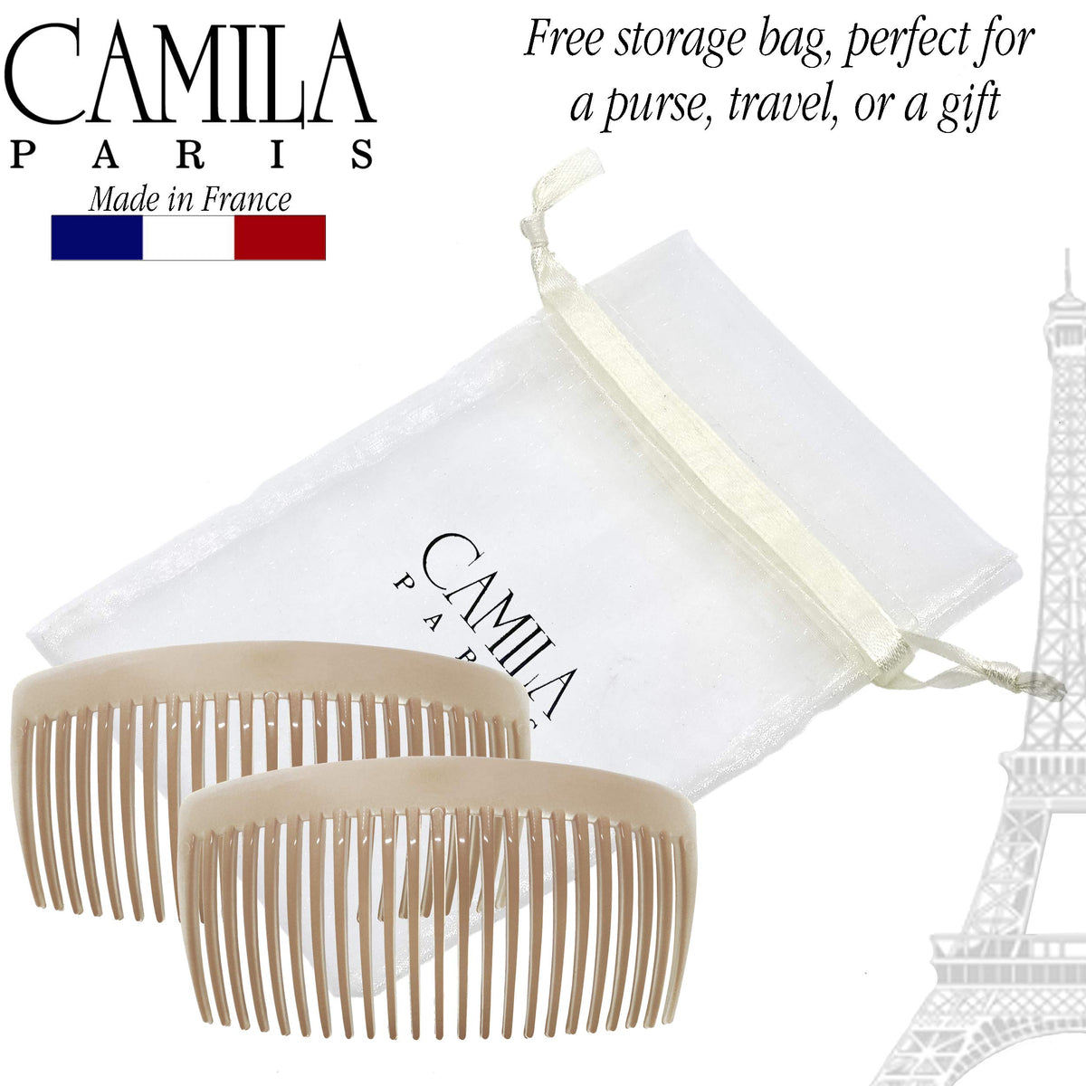 Camila Paris label close-up made in France indicating quality build