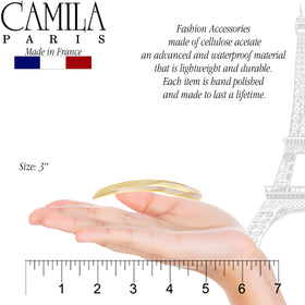 Camila Paris side profile showing curved shape for flexible conforming hold
