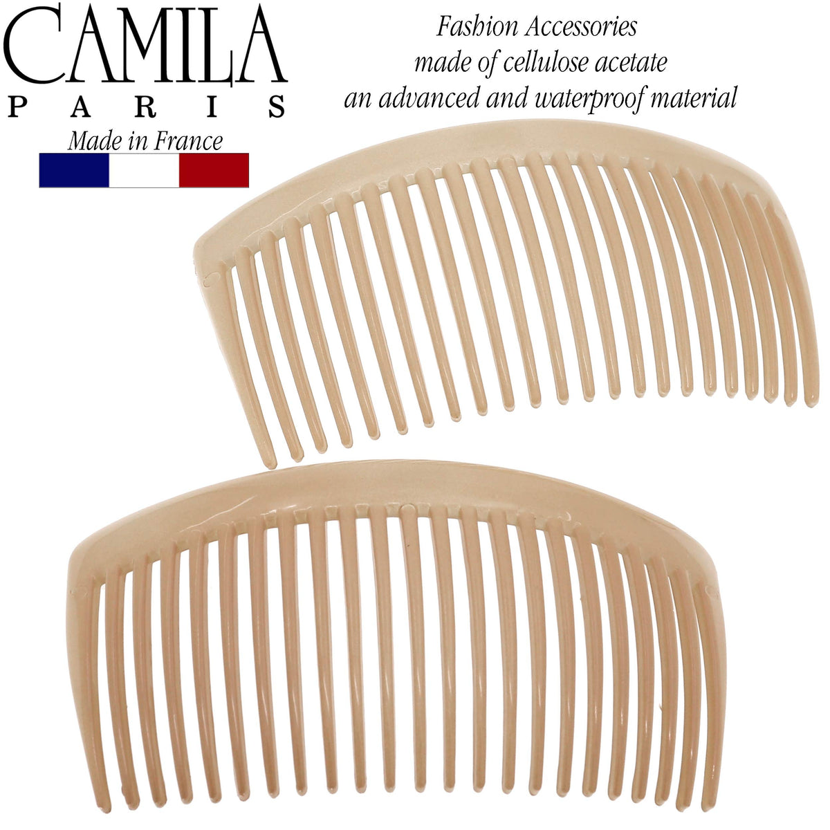 Camila Paris toothed close-up highlighting 23 teeth for secure hair hold
