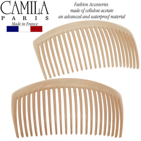 Camila Paris toothed close-up highlighting 23 teeth for secure hair hold