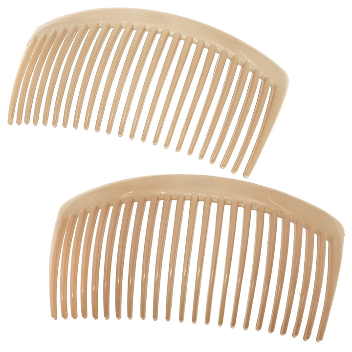 Camila Paris front packaging showing beige side combs and 2-pack convenience