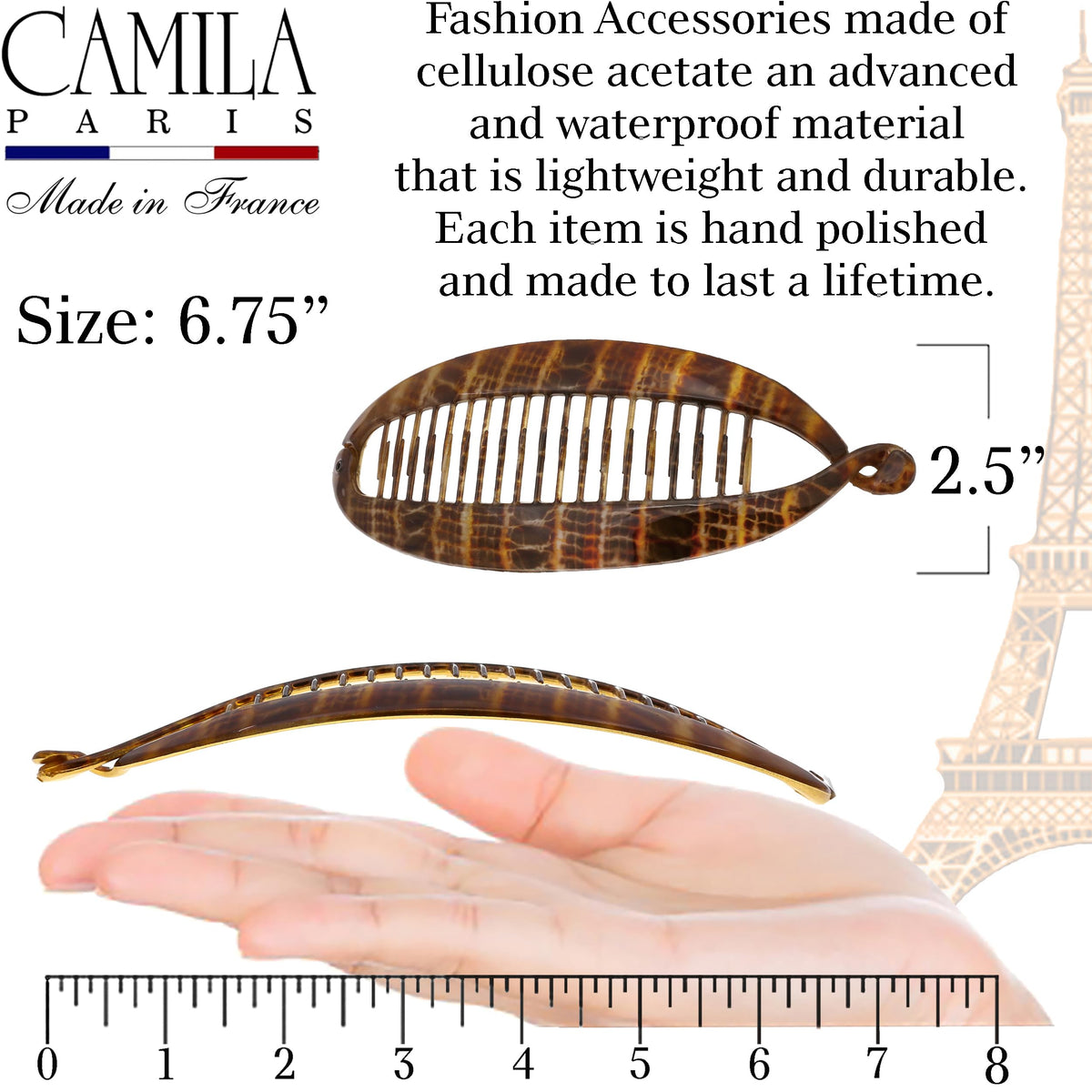 Camila Paris worn as half-up style for quick volume