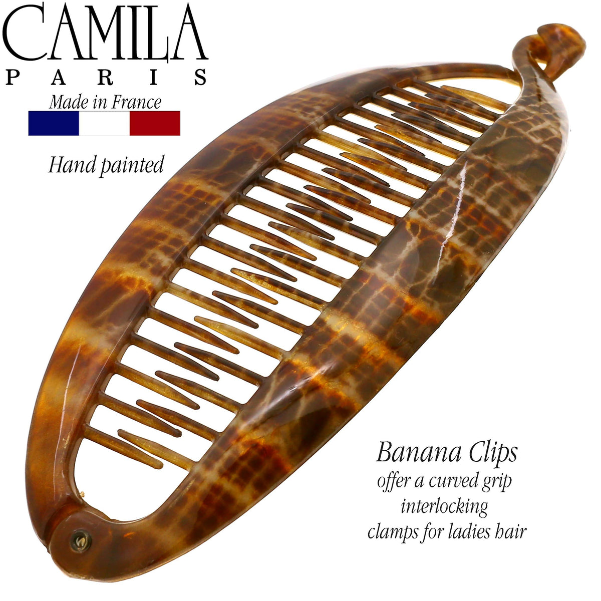 Camila Paris held in hand to show 6.75-inch scale and capacity