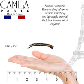 Camila Paris close-up of acetate texture for durable, glossy appearance