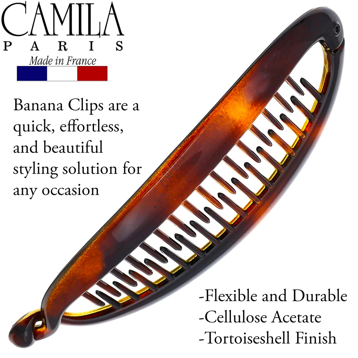 Camila Paris cellulose acetate texture highlighting smooth snag-free finish