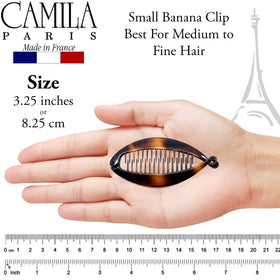 Camila Paris open interlock detail revealing double-comb grip benefit