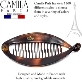 Camila Paris size shown on hand to illustrate compact 3.25 inch scale