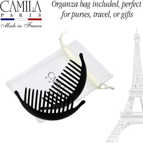 Camila Paris combs in hand showing 5.5 inch size for long hair