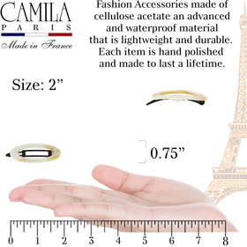 Camila Paris side profile showing cellulose acetate texture and durable construction