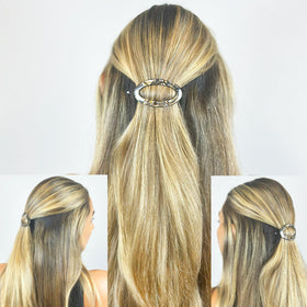 Camila Paris side profile highlighting metal-free slide-in closure and secure grip