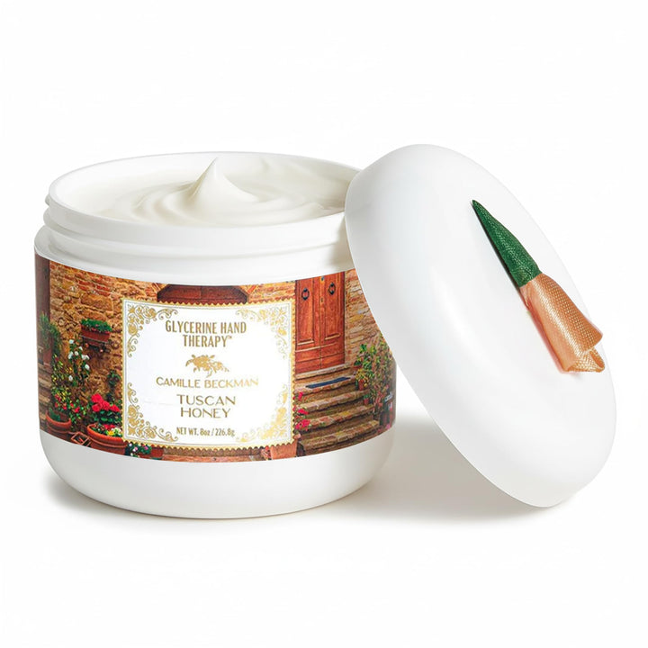 Camille Beckman front jar packaging showing brand and product benefits