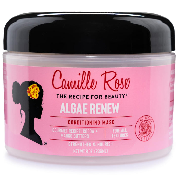 Camille Rose front packaging showing jar and label, highlighting deep conditioning benefits