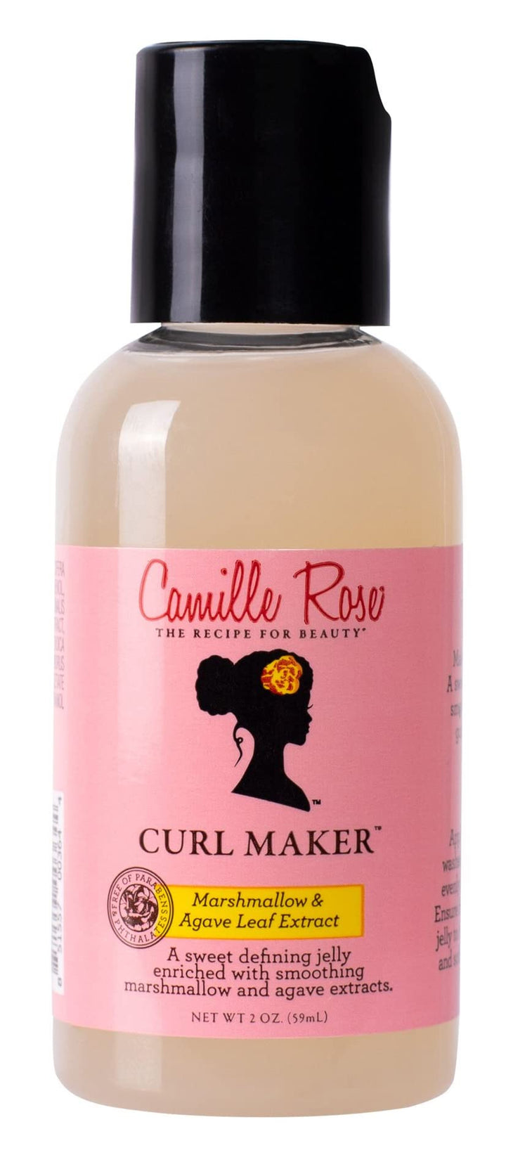 Camille Rose front packaging showing jar and label, highlighting travel-size convenience