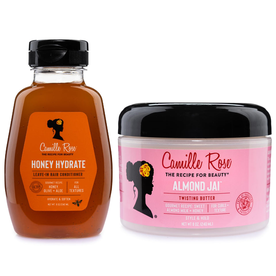 Camille Rose front packaging bundle showing both products and benefits