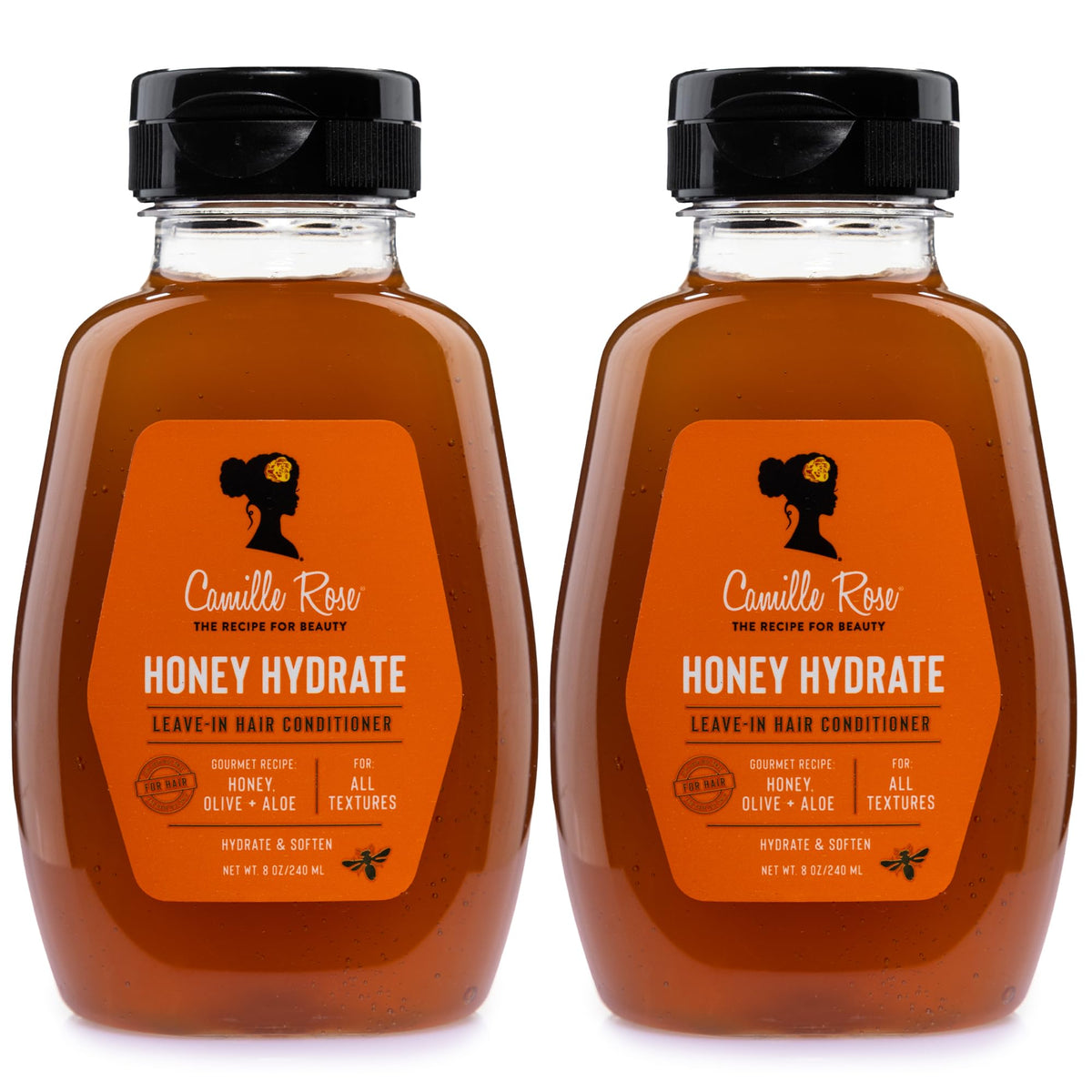 Camille Rose bottle front view showing label and benefits