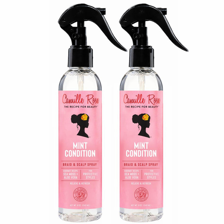 Camille Rose front packaging showing two mint condition bottles and cooling benefits
