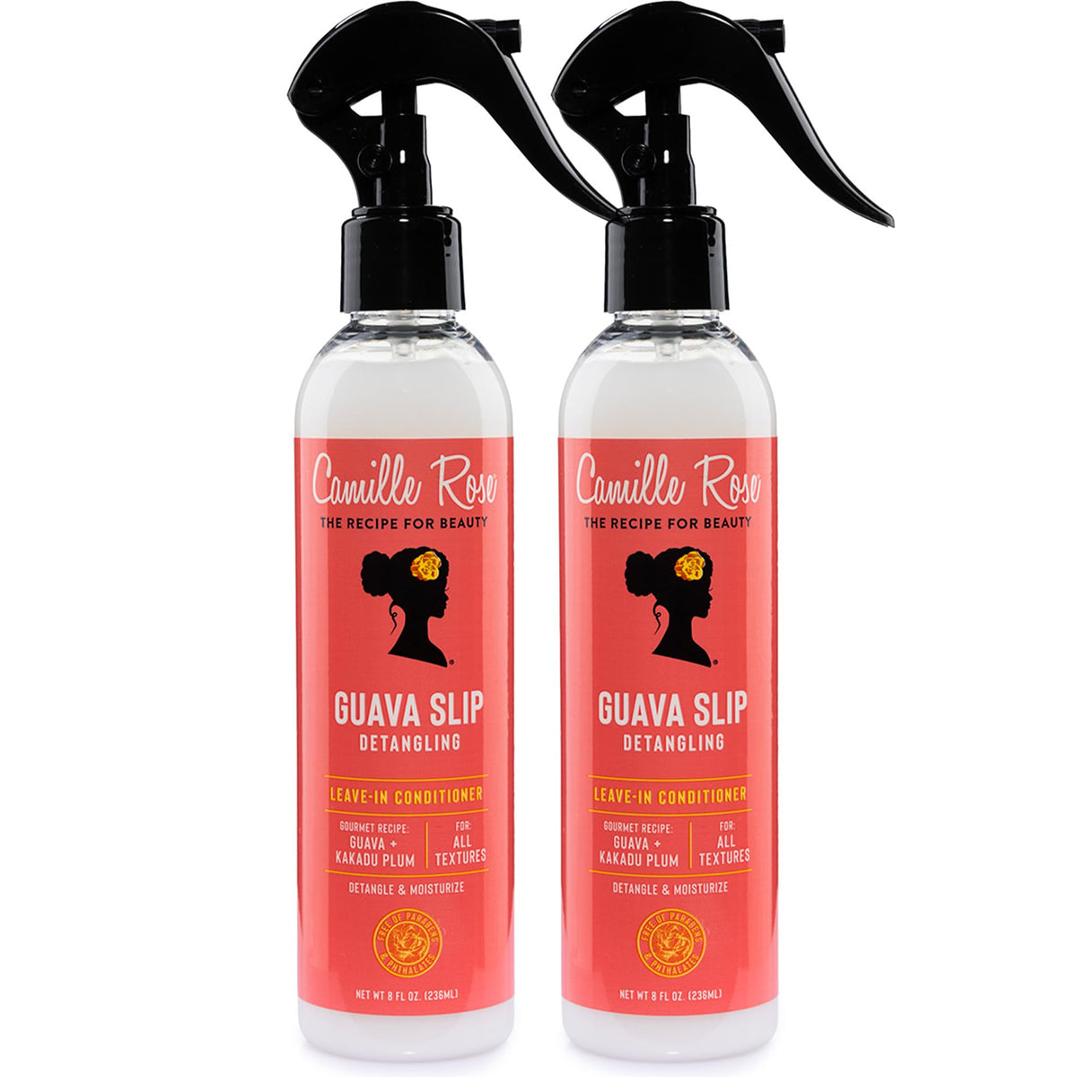 Camille Rose front packaging displaying two 8 fl oz bottles for easy identification and value