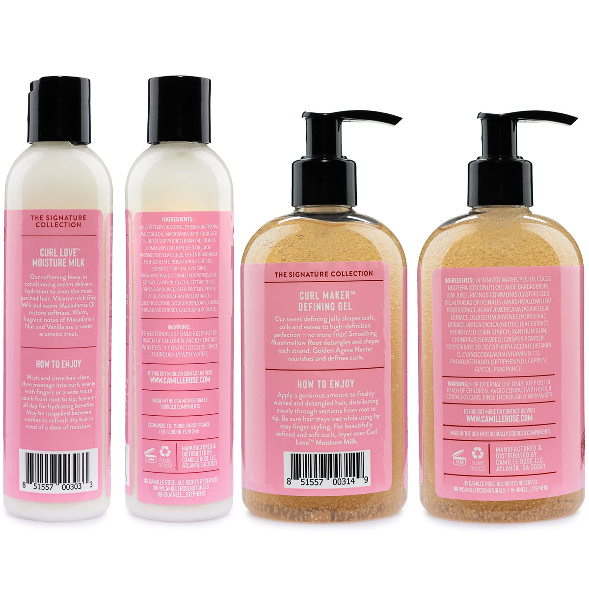 Camille Rose leave-in moisture milk texture close-up illustrating creamy slip and hydration