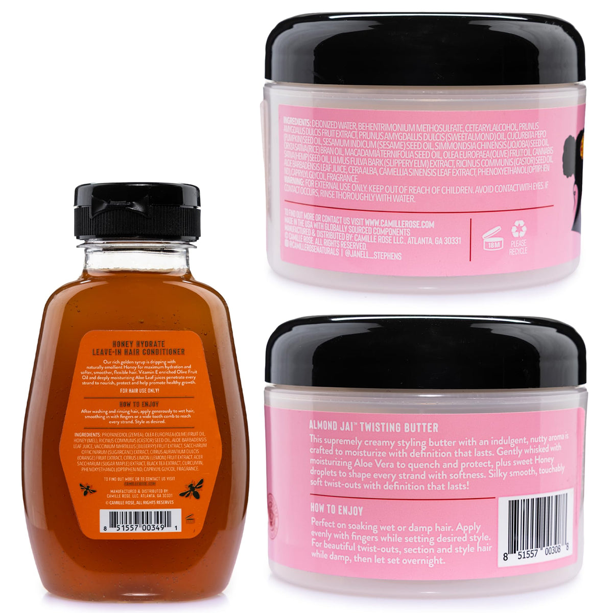 Camille Rose leave-in conditioner texture closeup illustrating smooth slip