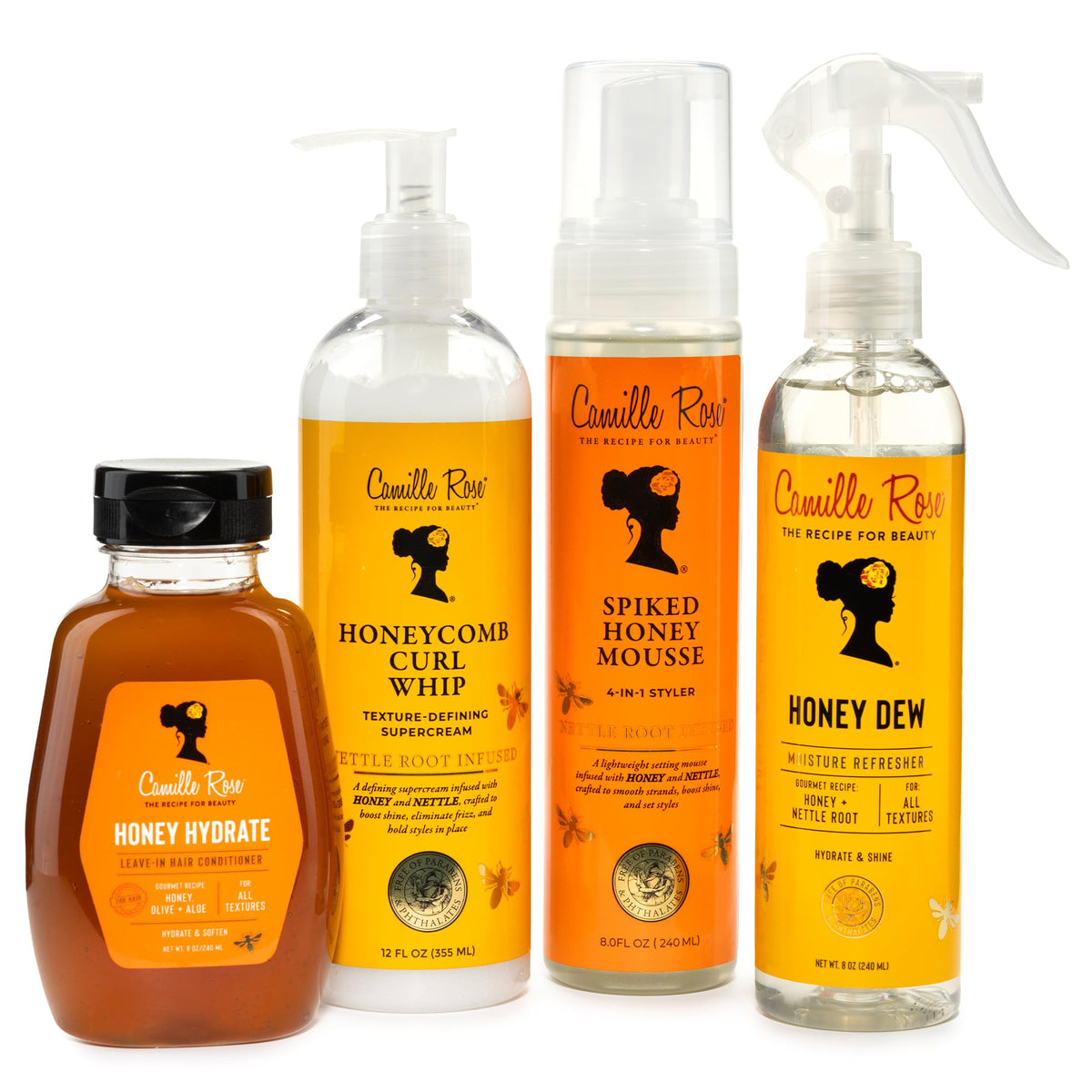 Camille Rose bottles on bathroom shelf adding routine convenience