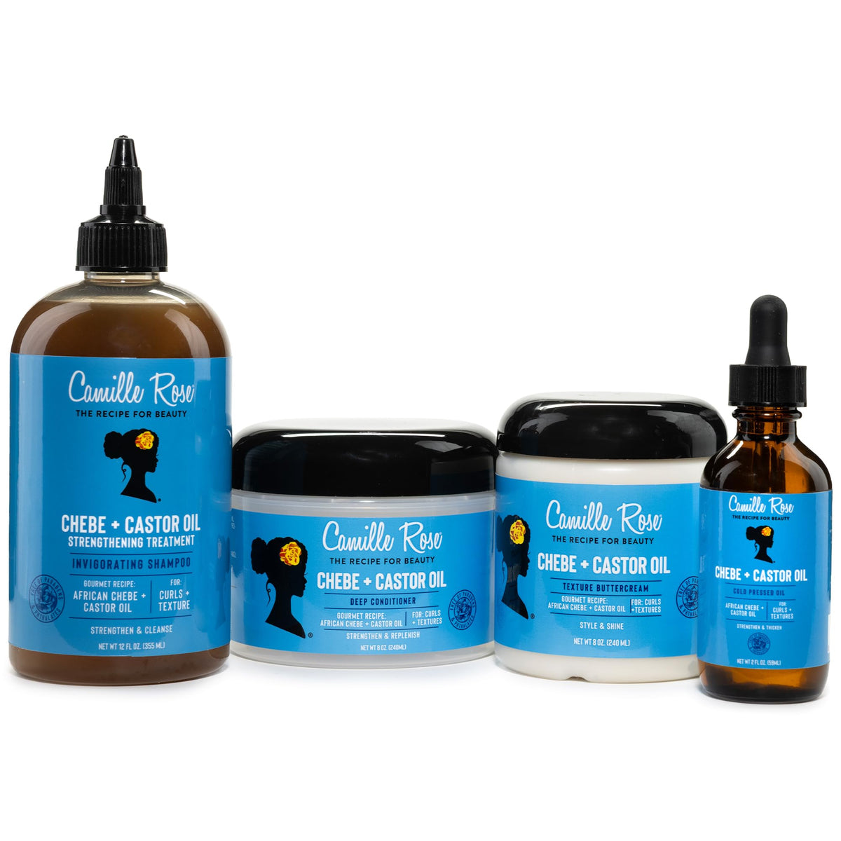 Camille Rose set on styled bathroom shelf showing elevated daily care ritual