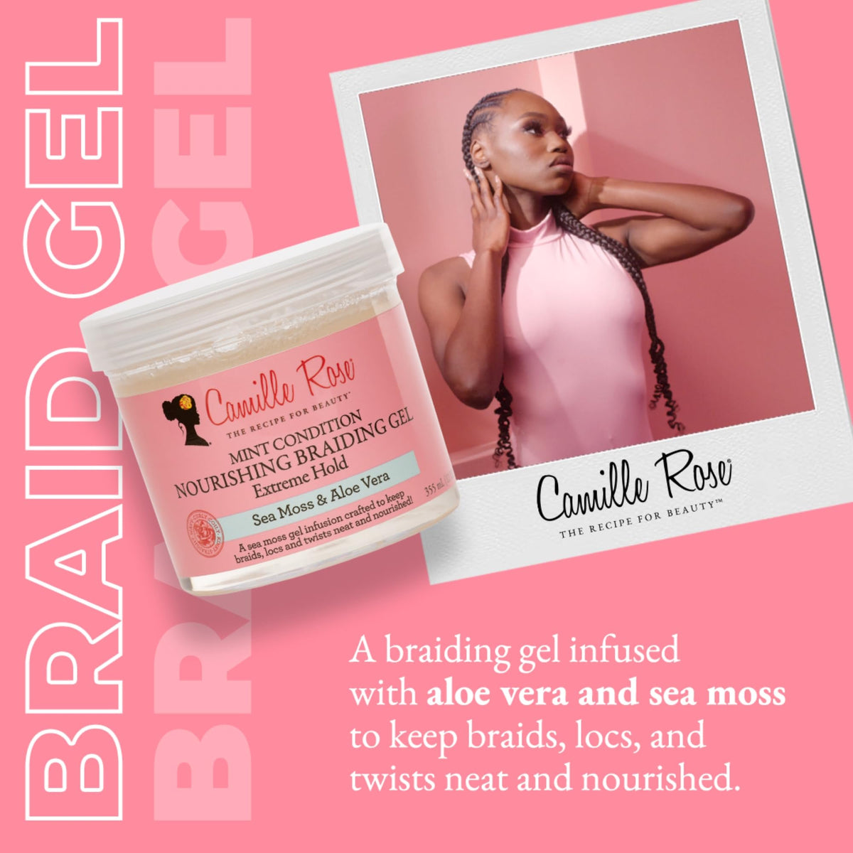 Camille Rose gel texture close-up highlighting smooth, lightweight consistency for easy spreading