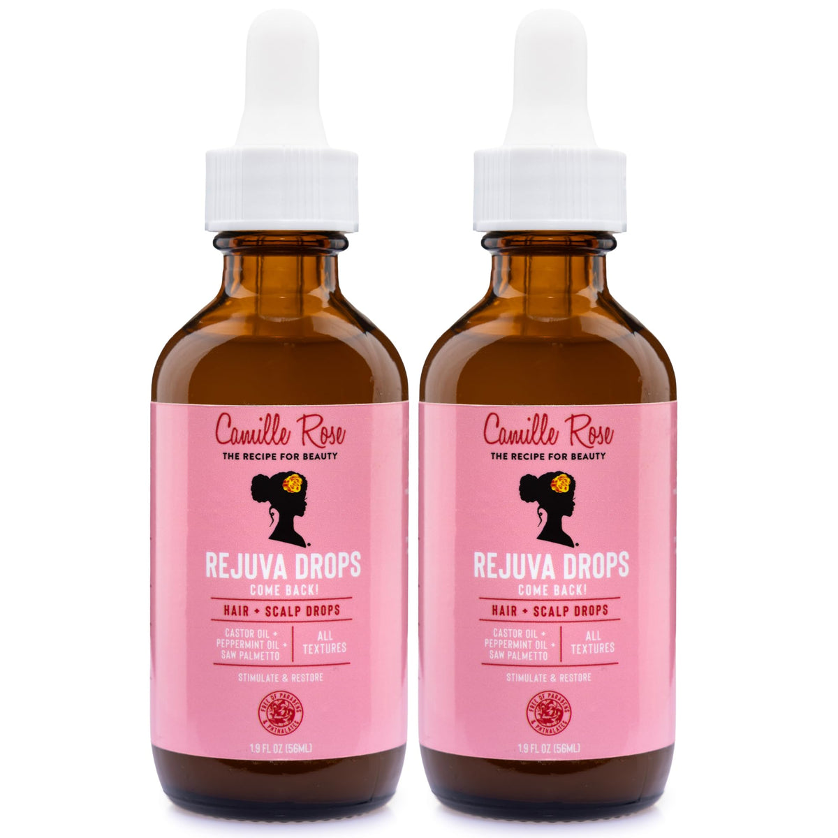 Camille Rose front packaging showing product and benefits