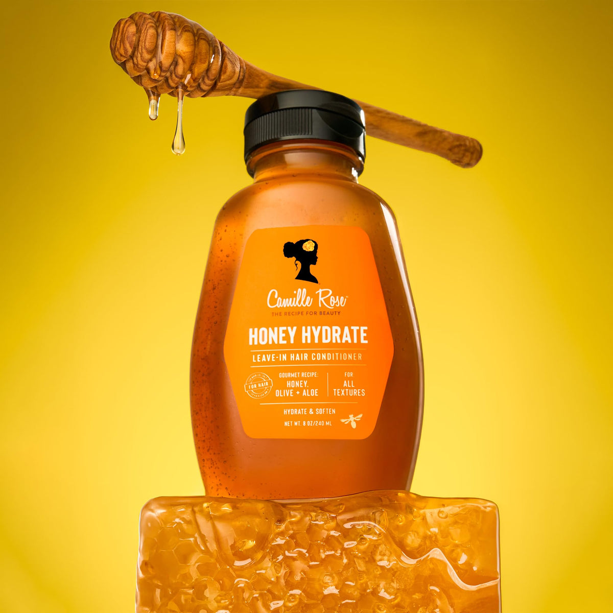 Camille Rose Almond Jai twisting butter creamy texture for easy styling