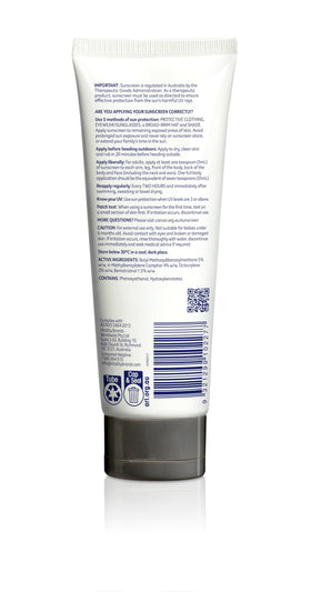 Cancer Council Active texture close-up demonstrating fast-dry, non-greasy finish for sports