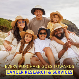 Cancer Council product beside water illustrating up to 80 minutes water resistance
