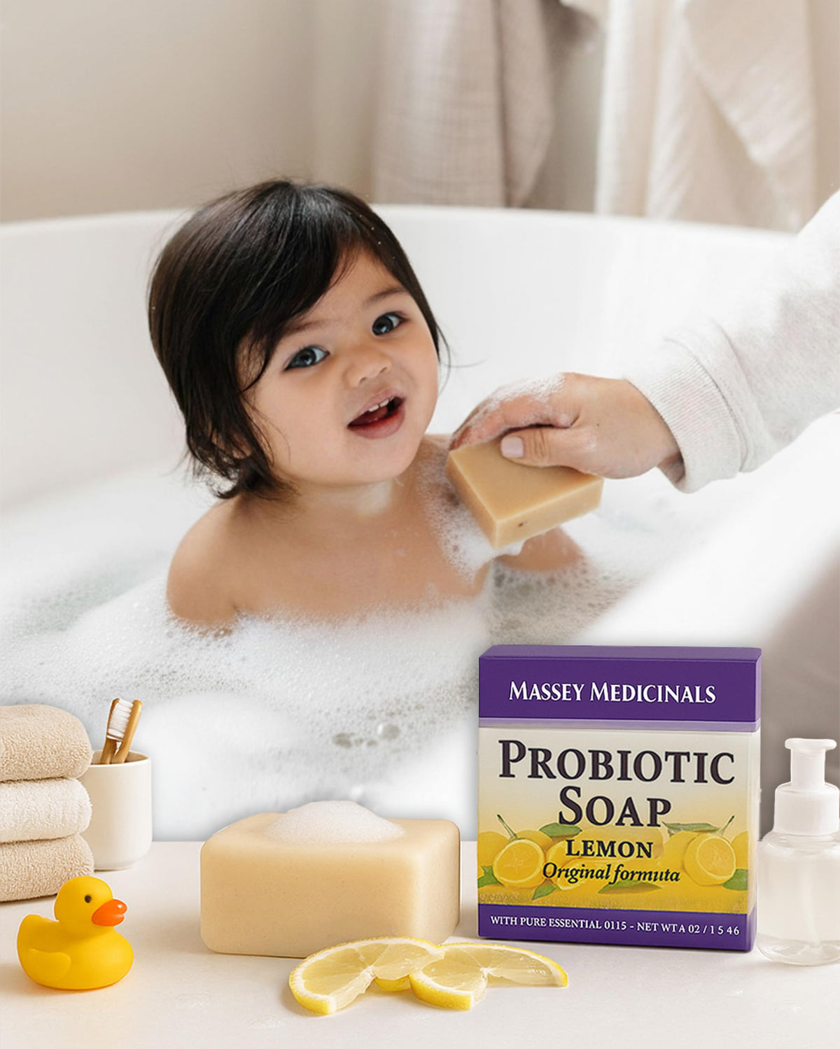 Candida Freedom soap on draining dish to show proper drying and longevity