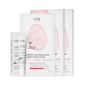 CANDORLOV front packaging showing both mask pack and glass cream for visible firming