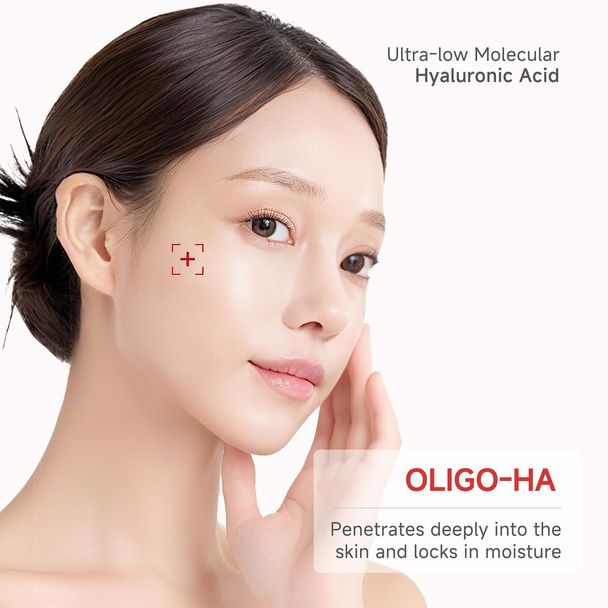 CANDORLOV mask being applied to face for a lifting and plumping effect