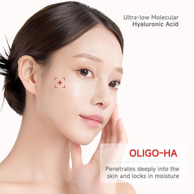 CANDORLOV mask being applied to face for a lifting and plumping effect