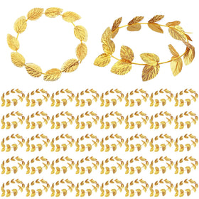 Canlierr gold laurel crown front view showing elegant finish and event-ready look