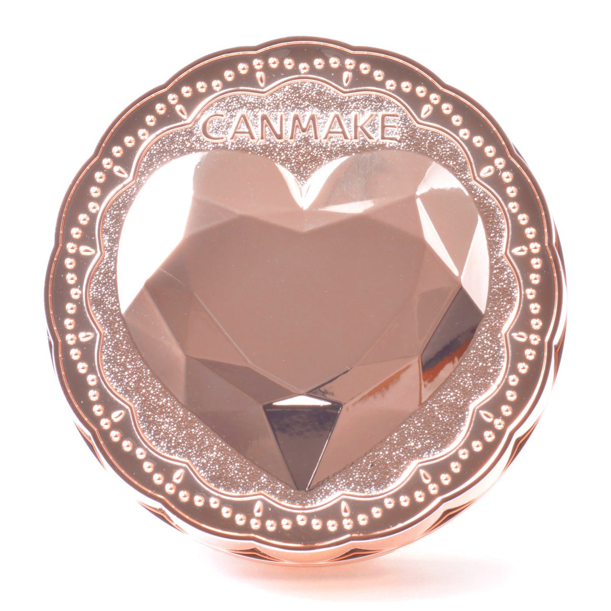 CANMAKE powder pan close-up highlighting ultra-fine texture for smooth finish