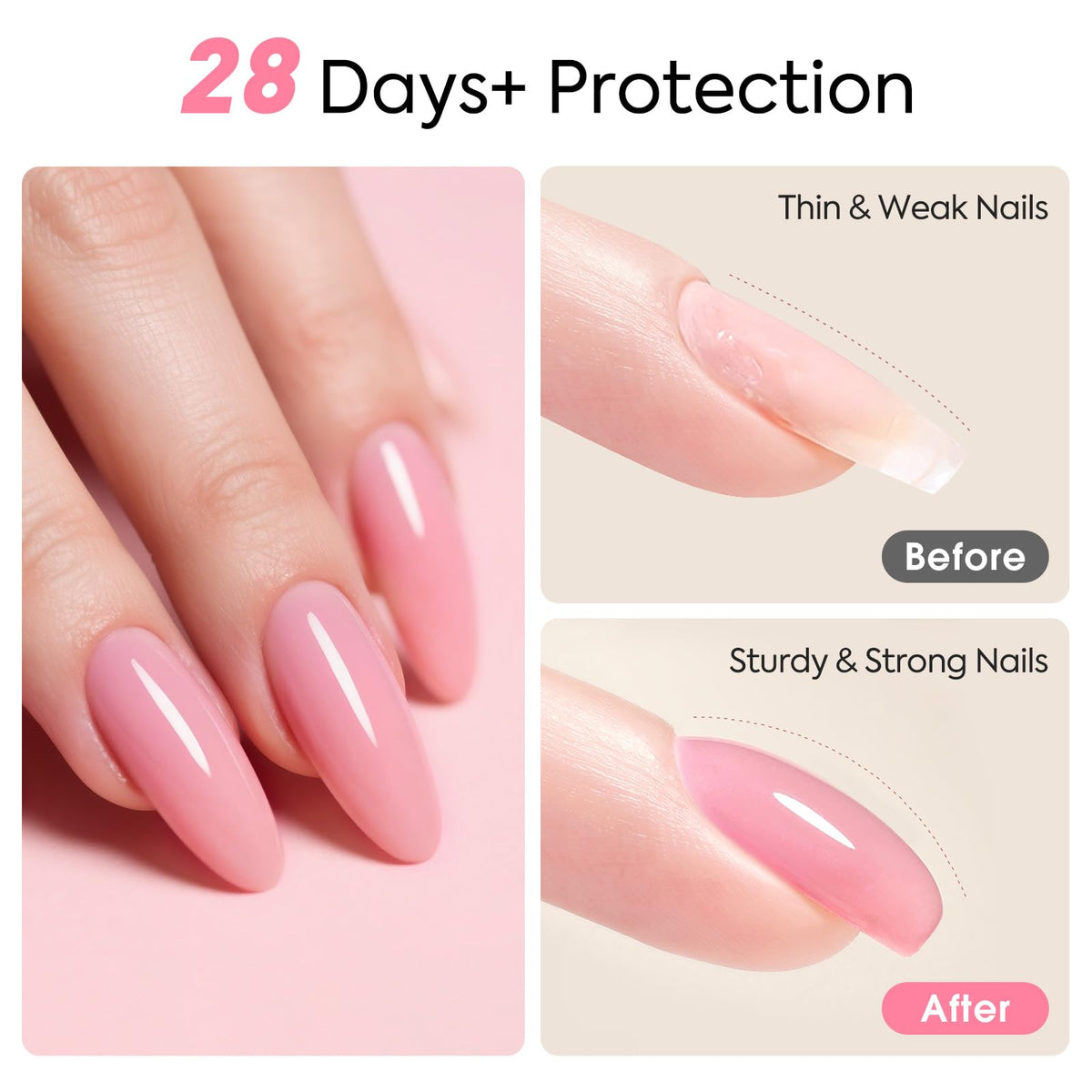 CANNI brush applying rubber base gel demonstrating smooth, even coverage benefit