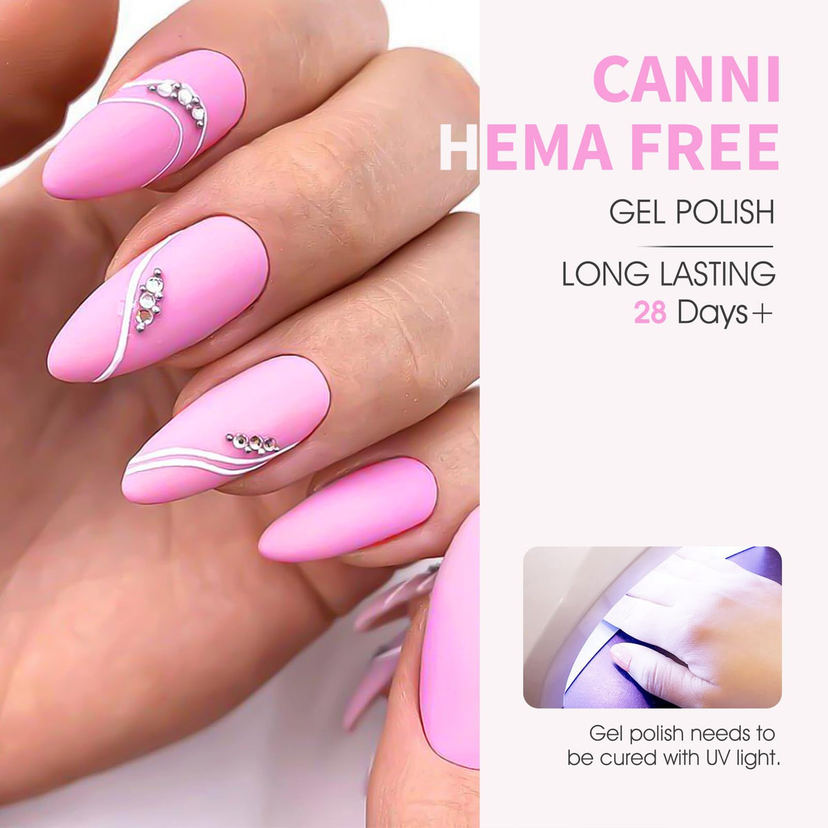 CANNI application in progress with hands showing precise, salon-style color placement