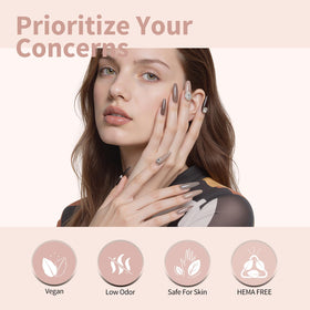 CANNI applied on nails showing glossy professional-looking finish