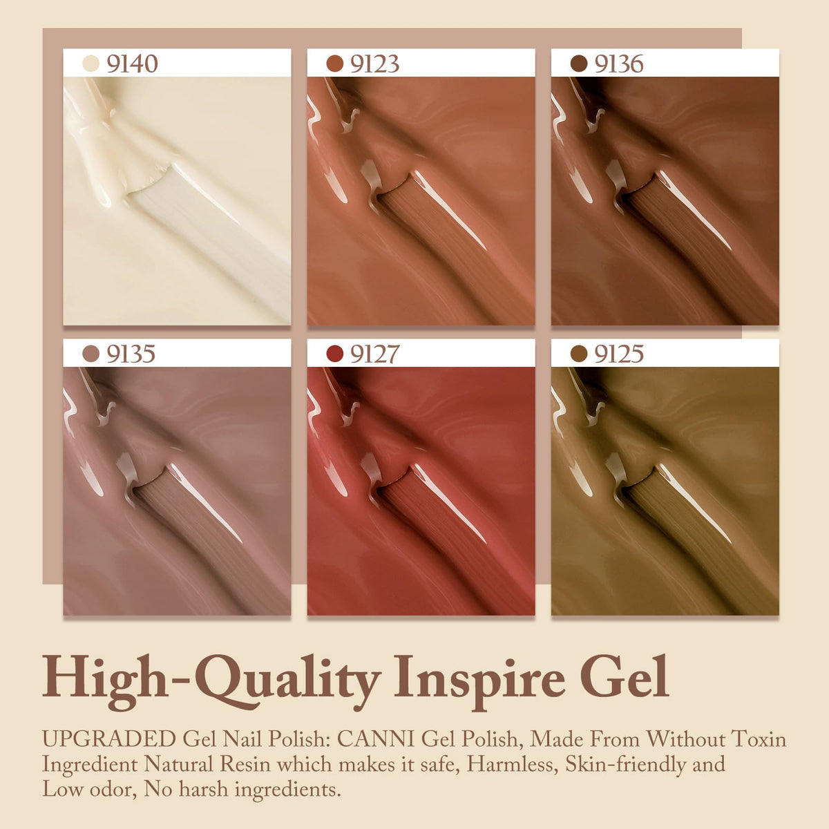 CANNI cured nails under LED lamp showing quick, durable finish