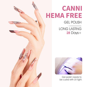 CANNI application cured under LED lamp demonstrating quick curing benefit