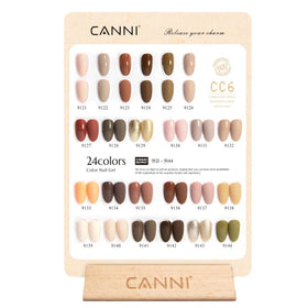 CANNI close-up of bottle with 3D crystal label for easy shade ID