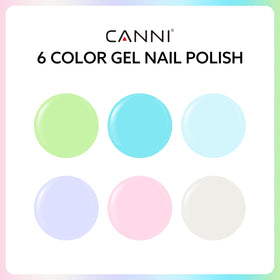 CANNI green bottle close-up highlighting true gel color and smooth consistency