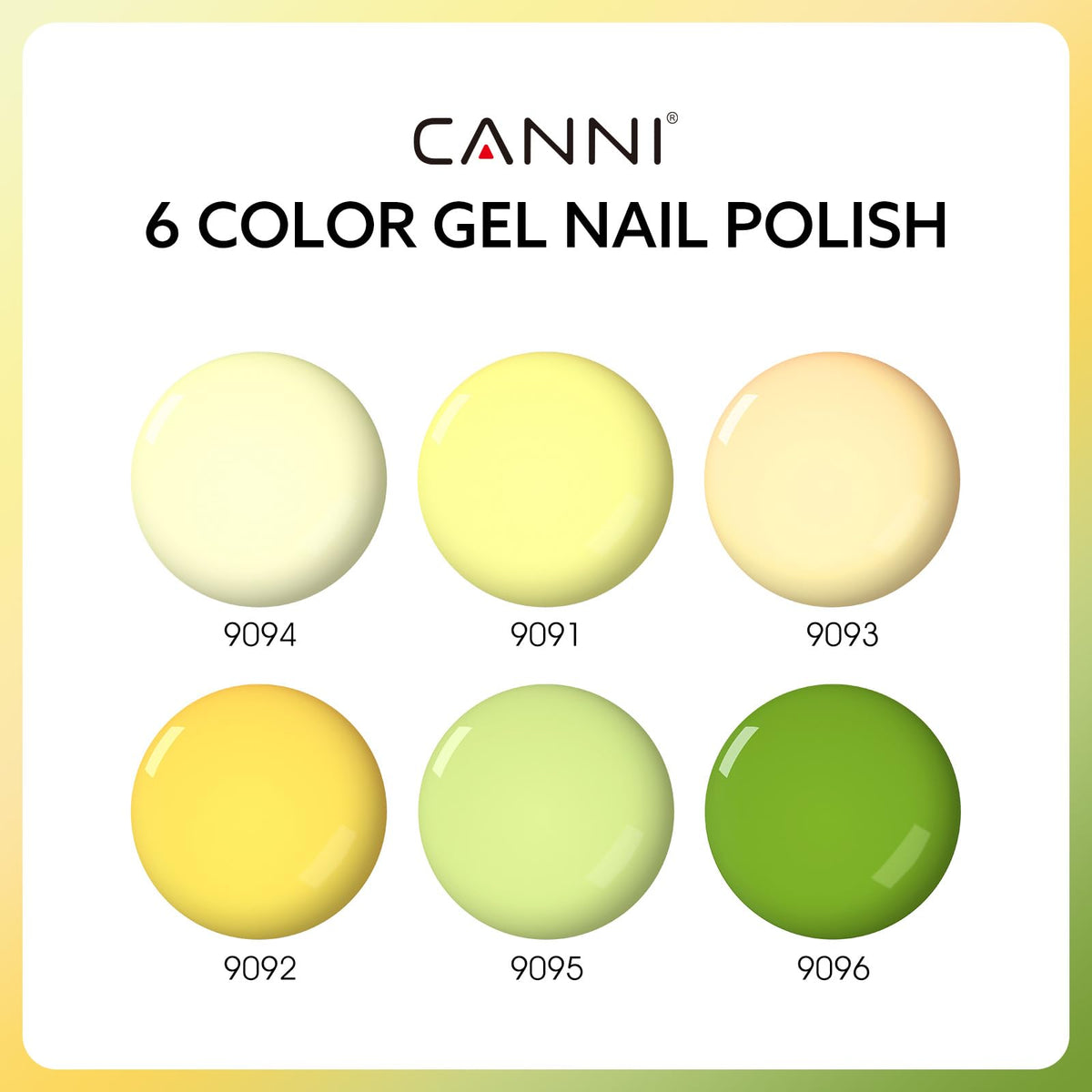 CANNI colored bottles close-up showing true shades for easy shade selection