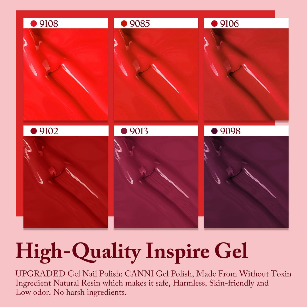 CANNI row of color-matched bottles showing accurate shade preview benefit